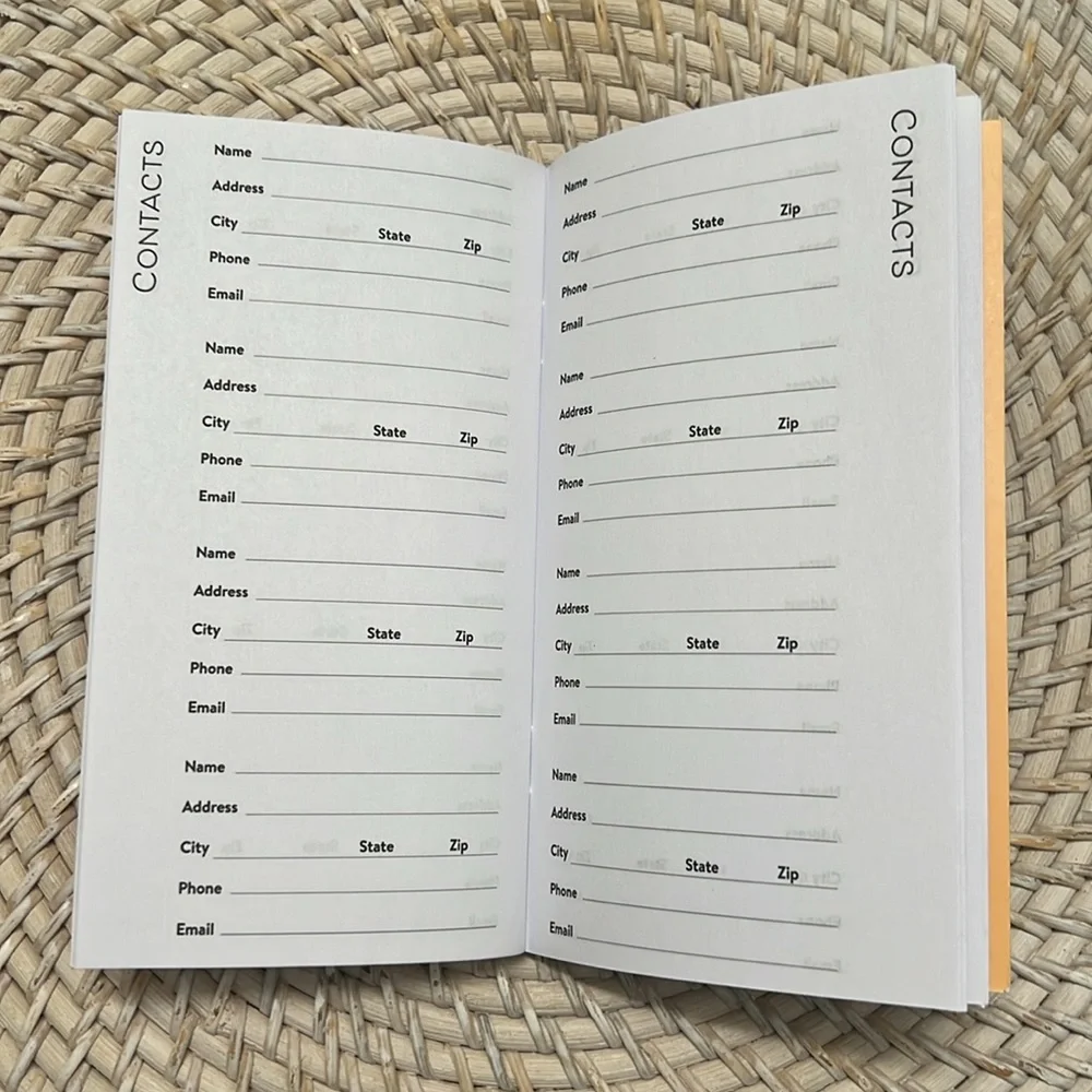 PEN + GEAR Blue and Orange Pocket Planner APRIL 2025 - MARCH 2027 NWT